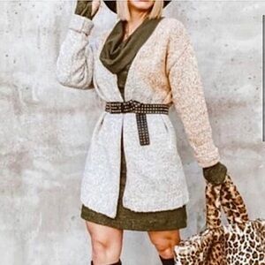 CABI ‘Tilt’ Button Up Colorblock Cardigan